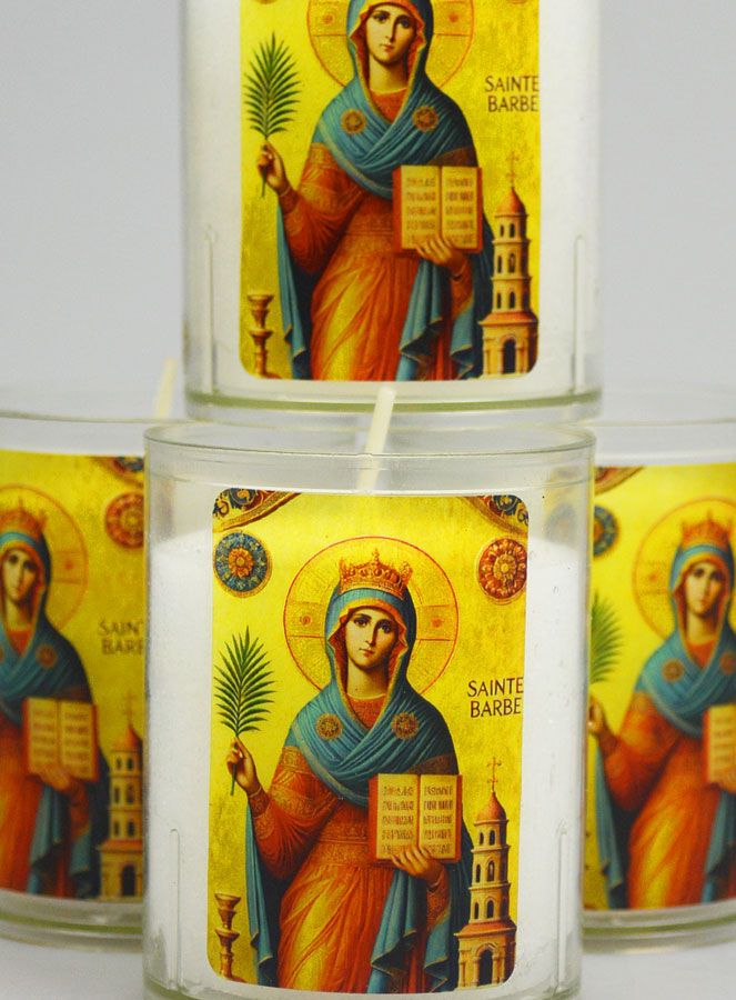 Lot de 4 Bougies Veilleuses Sainte Barbe (pic 3)