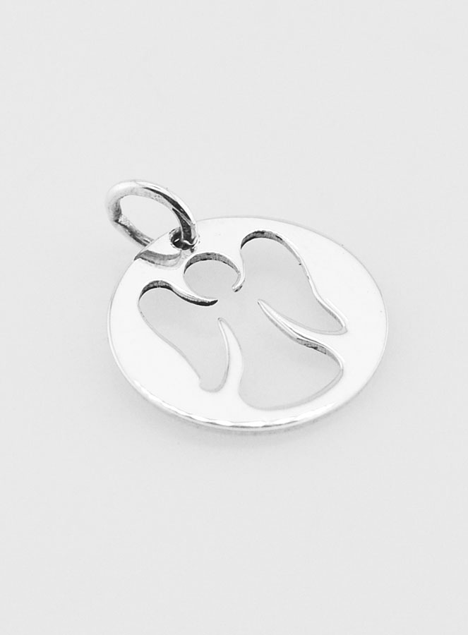 Médaille de Baptême Ange Gardien Ajourée 15mm (pic 3)