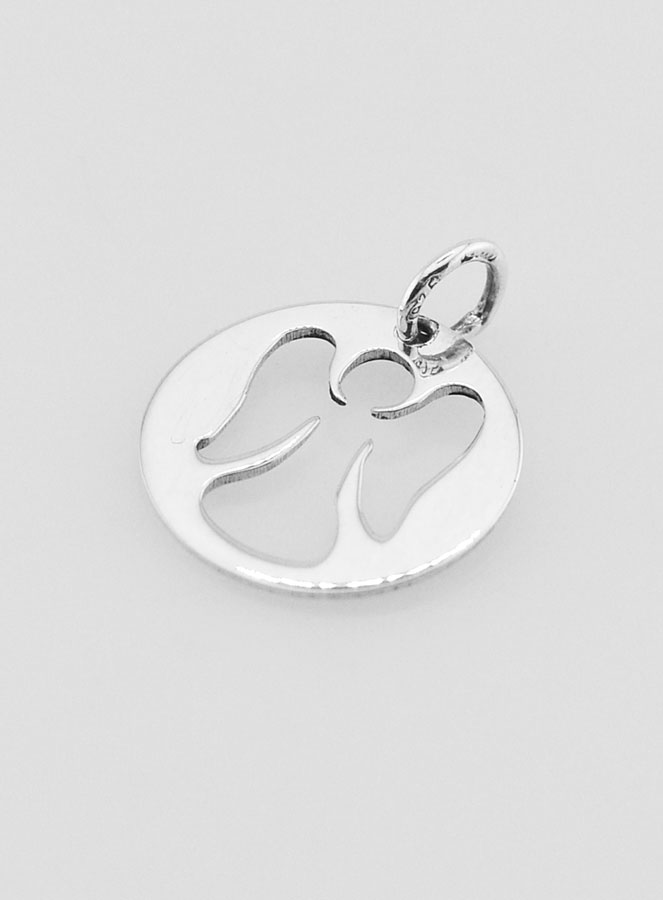 Médaille de Baptême Ange Gardien Ajourée 15mm (pic 4)