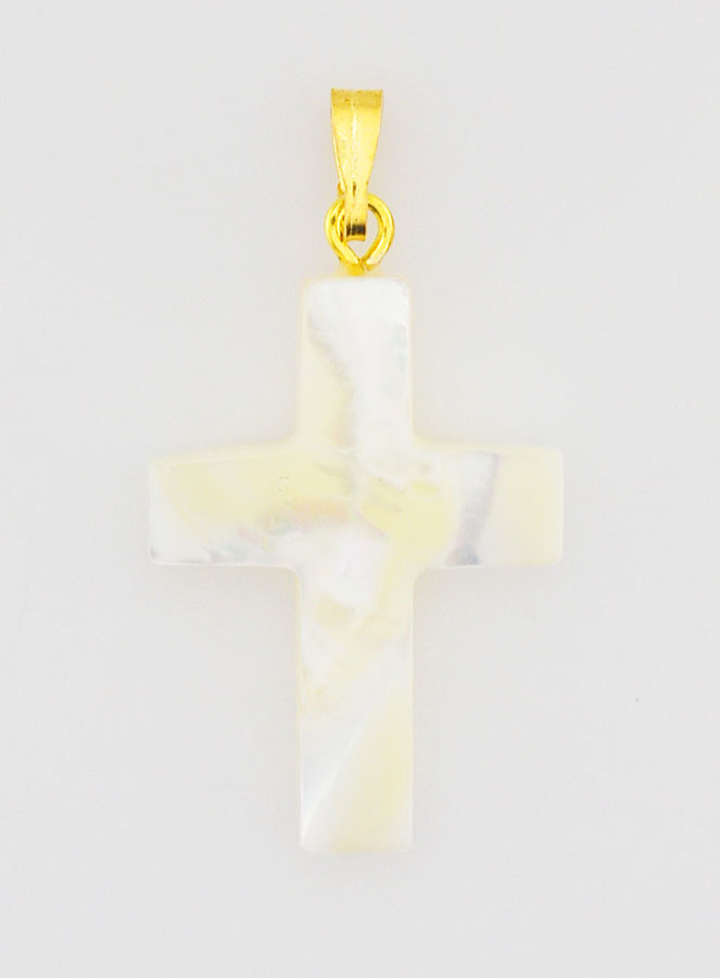 Pendentif Croix en Nacre (pic 1)