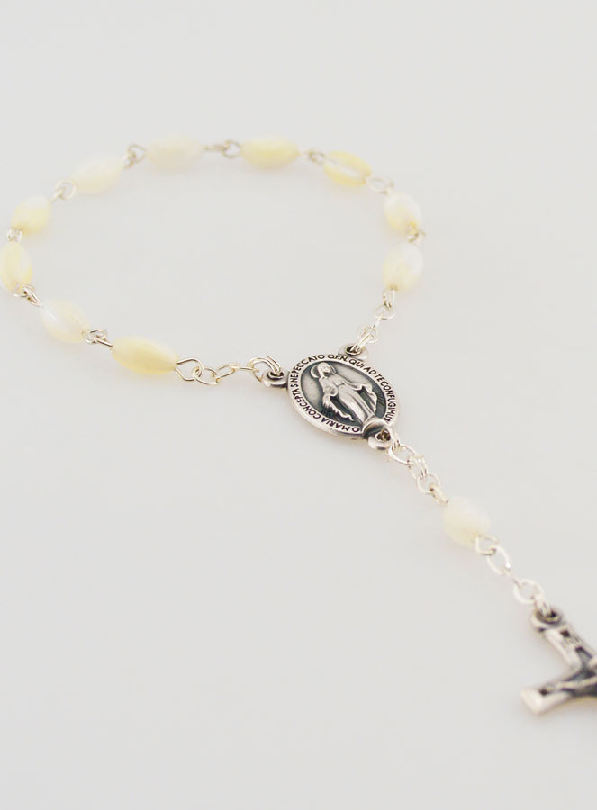 Dizainier en Nacre Vierge Miraculeuse - Blanc (pic 3)