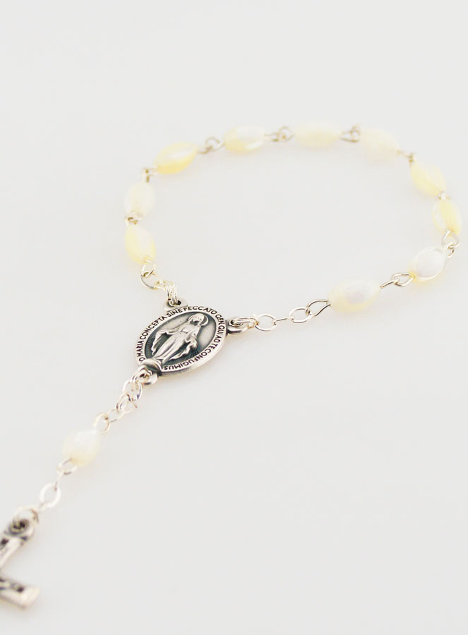 Dizainier en Nacre Vierge Miraculeuse - Blanc (pic 4)
