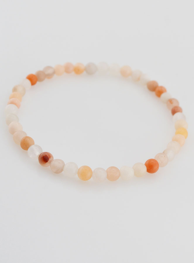 Bracelet en Pierre Naturelle d'Aventurine Pêche - 4mm (pic 4)