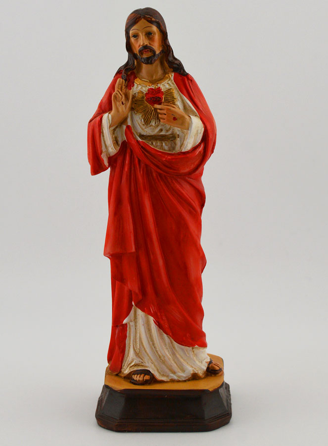 Statue Religieuse Sacré Coeur de Jésus - 15cm (pic 1)