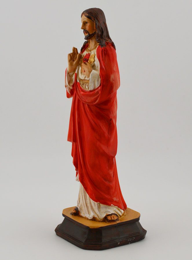 Statue Religieuse Sacré Coeur de Jésus - 15cm (pic 2)