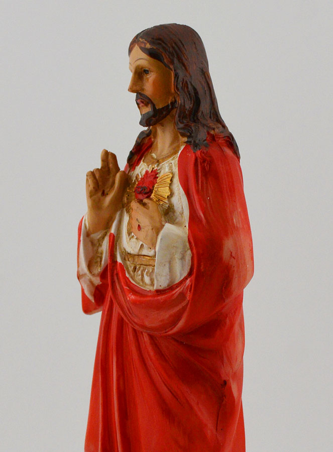 Statue Religieuse Sacré Coeur de Jésus - 15cm (pic 4)