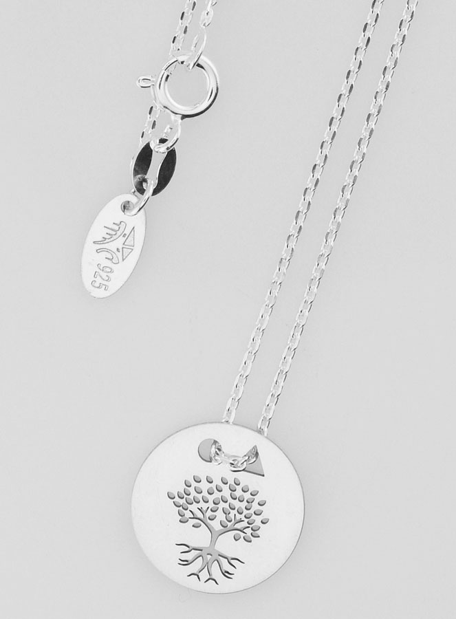 Collier Religieux Arbre de Vie Racines Jeton - Argent 925 (pic 4)