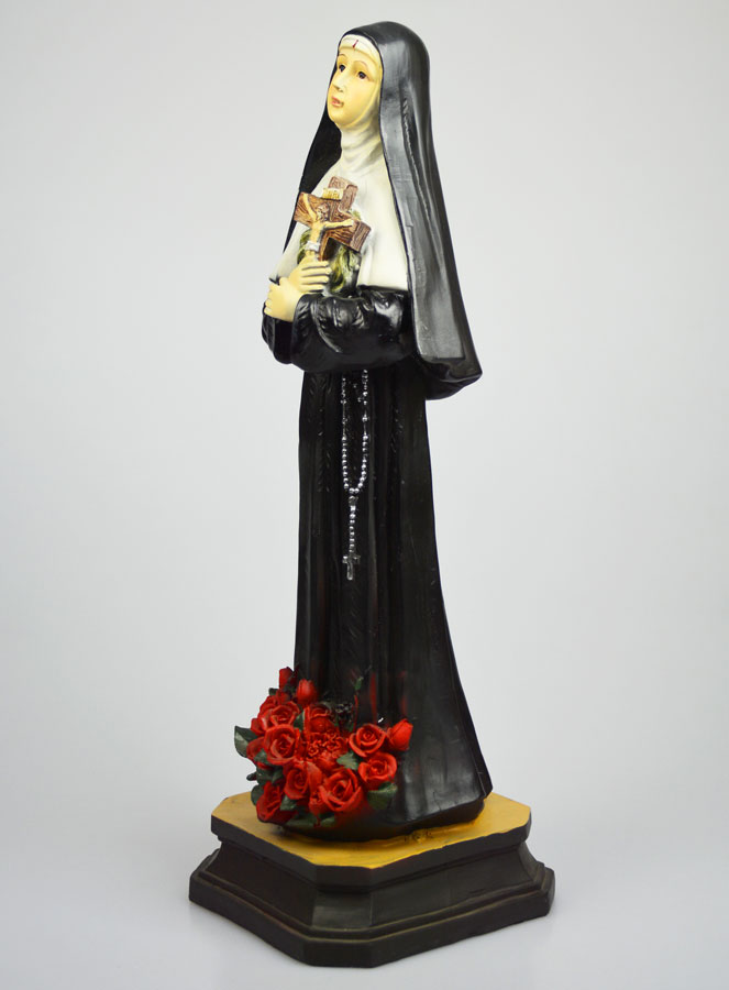 Statue Religieuse de Sainte Rita aux Roses - 40cm (pic 2)