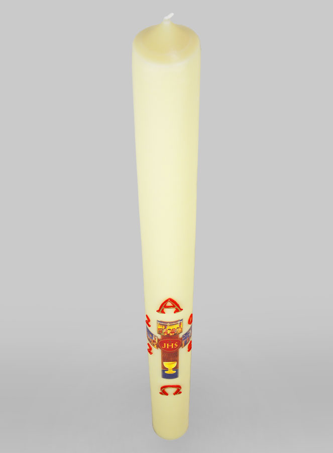 Cierge Pascal Croix Icône du Christ - 88cm (pic 2)