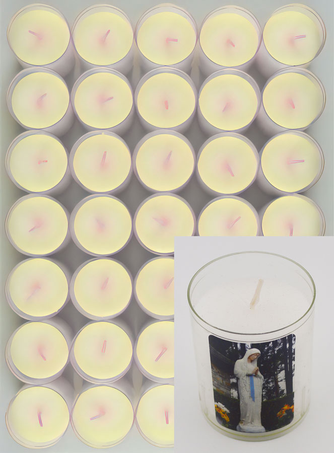 Lot de 24 Bougies Veilleuses Notre Dame de Banneux (pic 2)