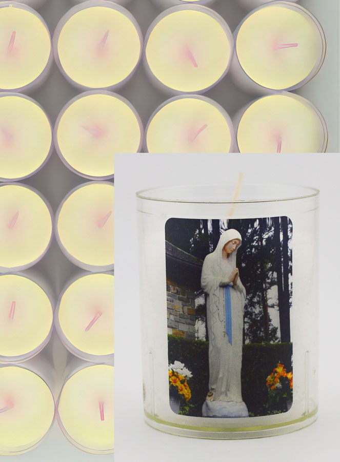 Lot de 24 Bougies Veilleuses Notre Dame de Banneux (pic 3)