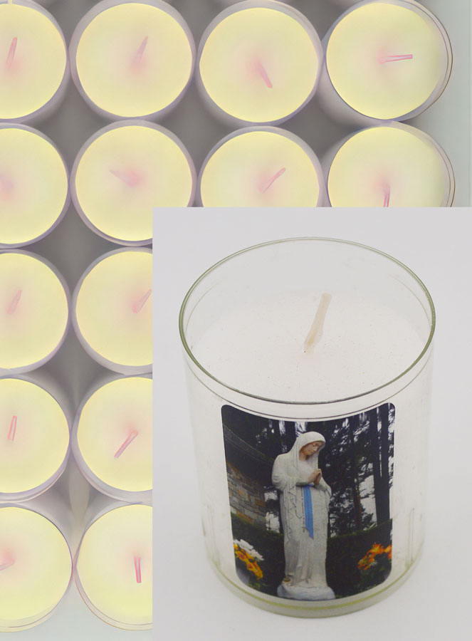 Lot de 24 Bougies Veilleuses Notre Dame de Banneux (pic 4)