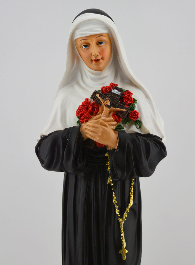 Statue Religieuse de Sainte Rita de Cascia - 30cm (pic 3)