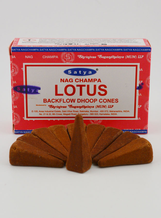 Encens Lotus Satya - Cônes à Reflux (pic 1)