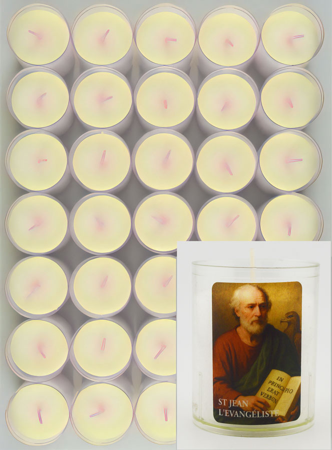 Lot de 48 Bougies Veilleuses à Saint Jean Evangéliste (pic 1)