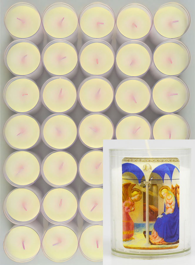 Lot de 24 Bougies Veilleuses ND de l'Annonciation (pic 1)