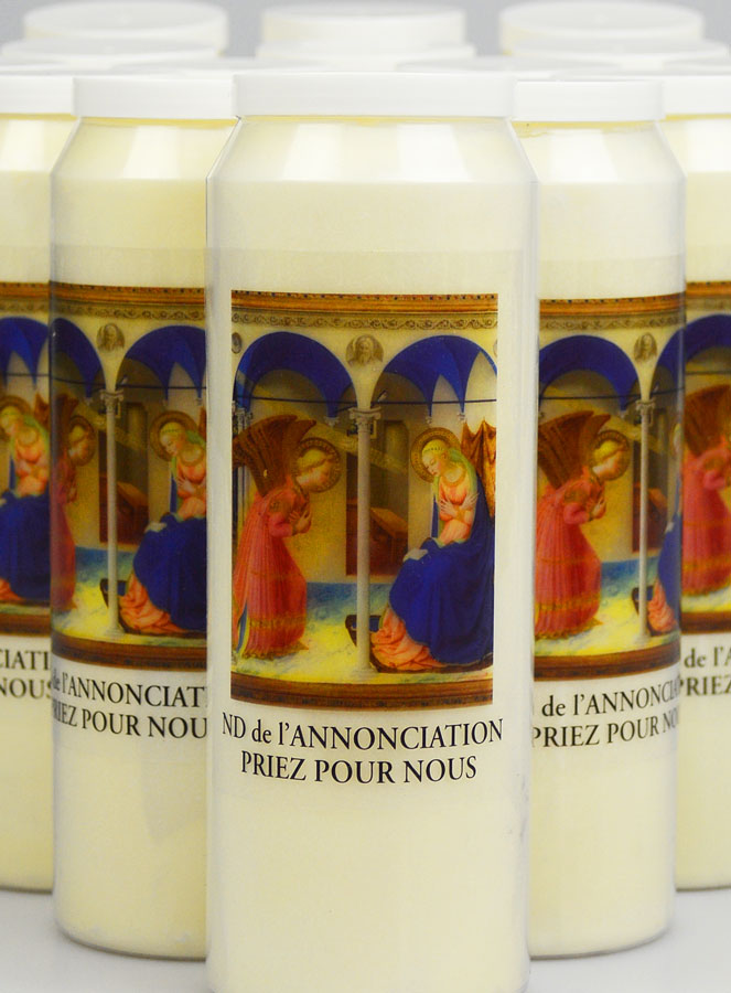 Lot de 20  Bougies de Neuvaine à Notre Dame de l'Annonciation (pic 3)