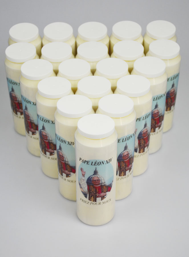 Lot de 20 Bougies de Neuvaine au Pape Léon XIV (pic 2)