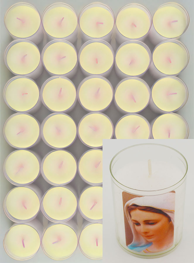 Lot de 48 Bougies Veilleuses ND de Medjugorje (pic 2)
