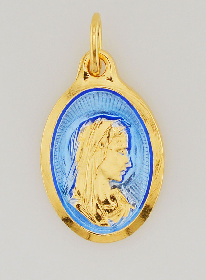 Médaille Sainte Vierge Marie de Profil - 25mm (pic 1)