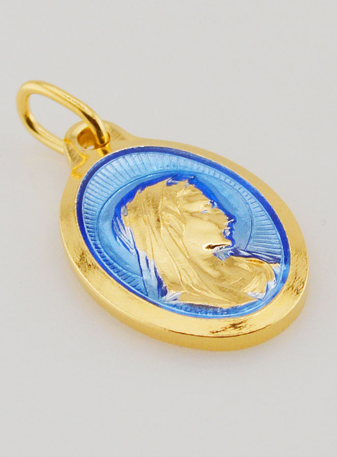 Médaille Sainte Vierge Marie de Profil - 25mm (pic 3)