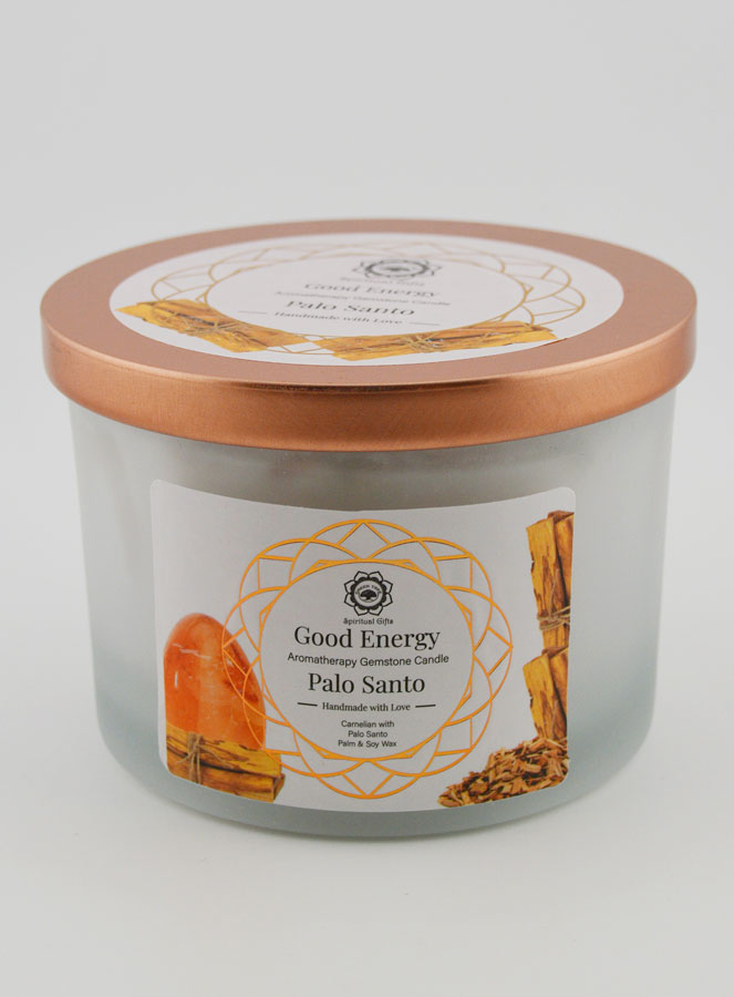 Bougie Parfumée Aromathérapie  256g - Palo Santo & Cornaline (pic 3)