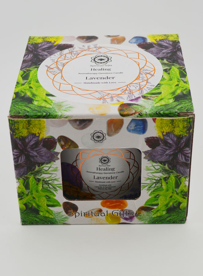Bougie Parfumée 256g - Lavande & Améthyste (pic 4)