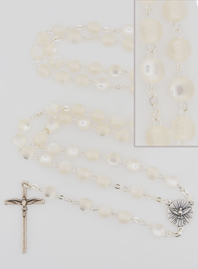 Chapelet de Confirmation au Saint Esprit - Blanc (pic 1)