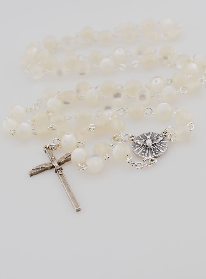 Chapelet de Confirmation au Saint Esprit - Blanc (pic 2)