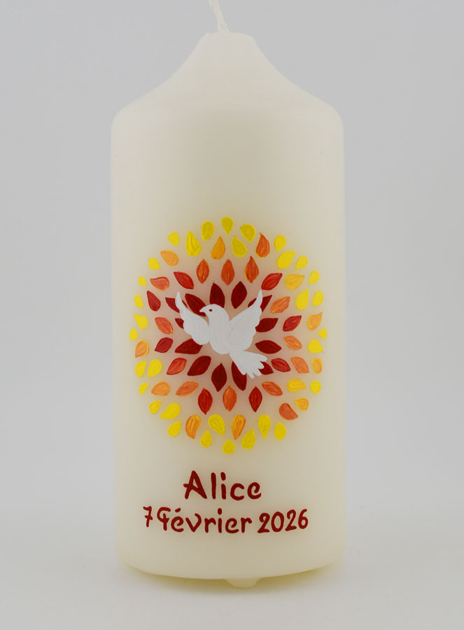 Bougie Souvenir de Confirmation - Esprit Saint (pic 1)