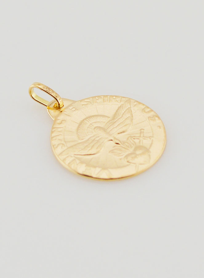 Médaille de Confirmation au Saint Esprit en Or 18 Carats (pic 3)