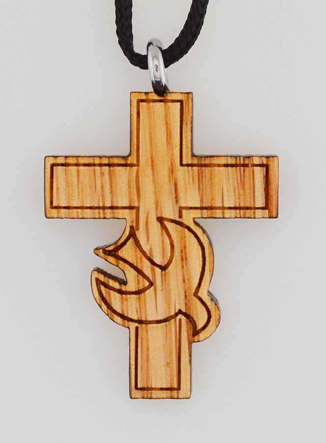 Pendentif Croix de Confirmation - Colombe du St Esprit (pic 1)