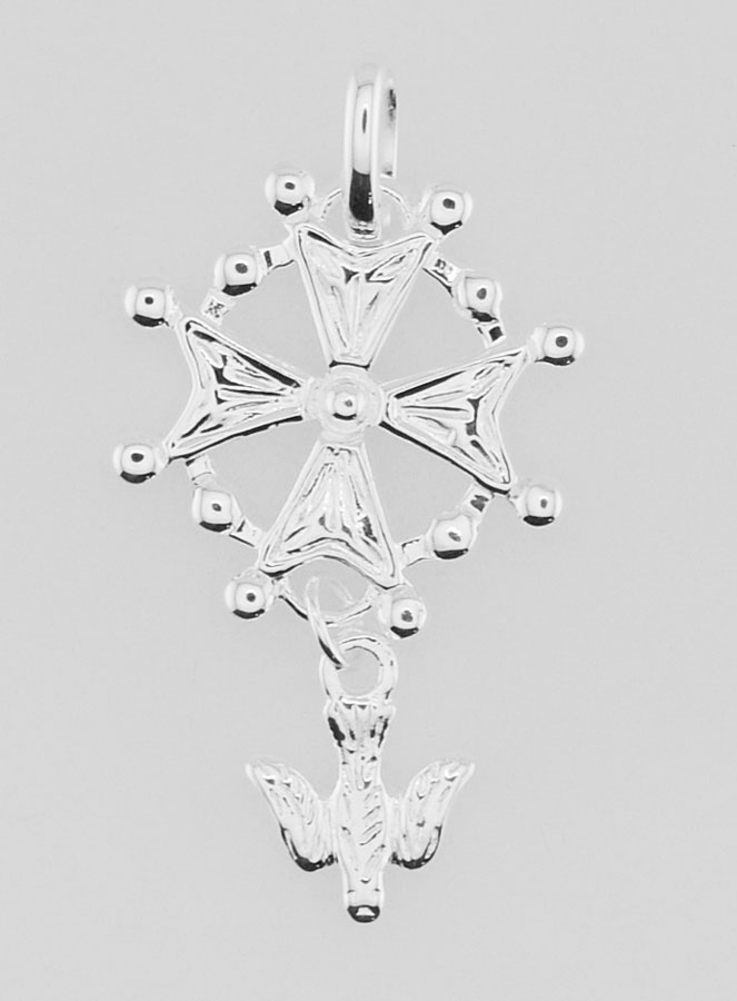 Pendentif Croix de Confirmation - Esprit Saint en Argent (pic 1)