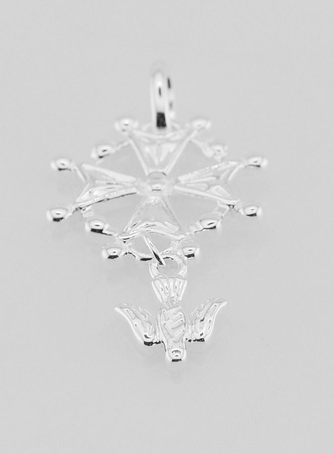 Pendentif Croix de Confirmation - Esprit Saint en Argent (pic 2)