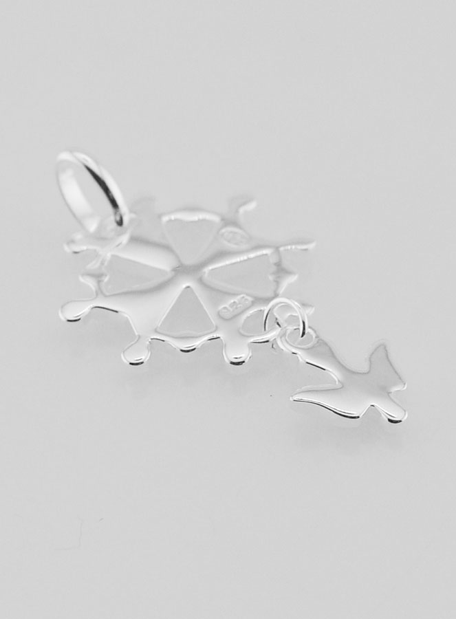 Pendentif Croix de Confirmation - Esprit Saint en Argent (pic 4)