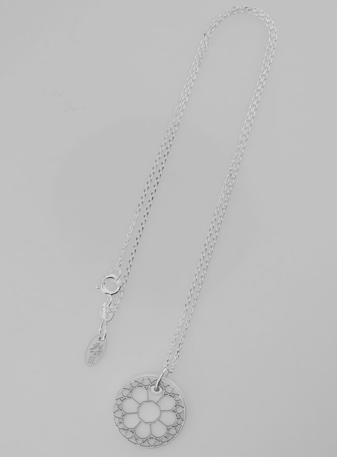 Collier Religieux Vitrail - Argent & Nacre (pic 3)