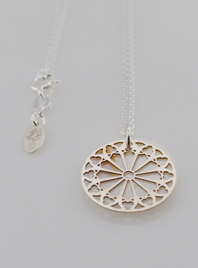 Collier Religieux Vitrail - Argent & Nacre (pic 2)