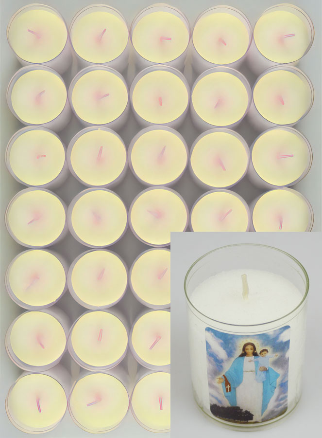 Lot de 48 Bougies Veilleuses ND de Garabandal (pic 2)