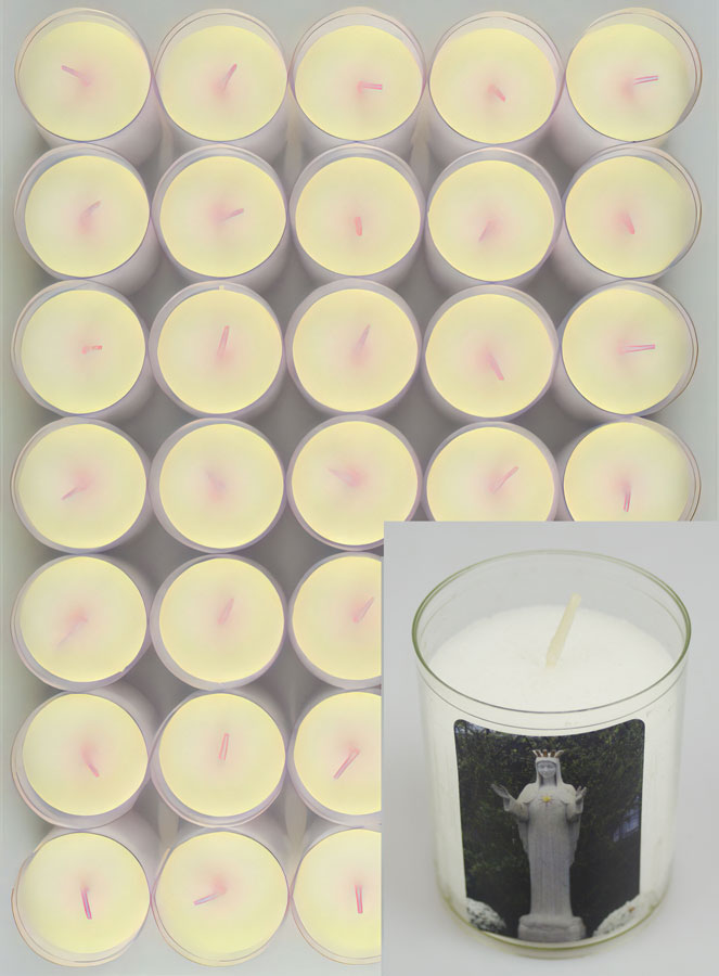 Lot de 10 Bougies Veilleuses ND de Beauraing (pic 2)