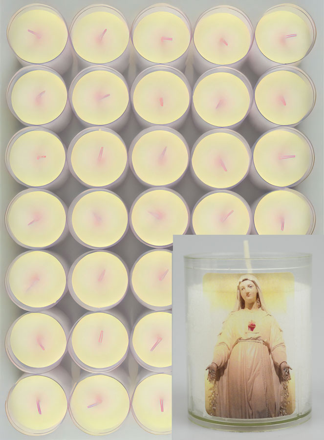 Lot de 24 Bougies Veilleuses ND de Pellevoisin (pic 1)