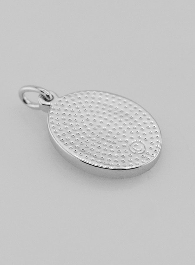 Médaille Argent Sacré Coeur de Jésus - 19mm (pic 4)