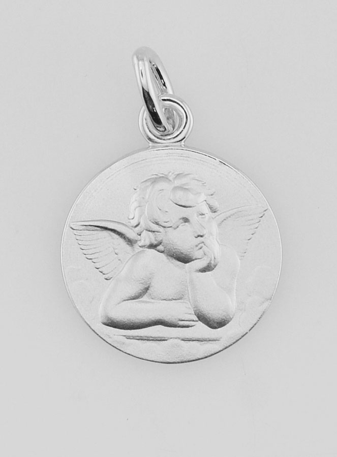 Médaille Ange Gardien en Argent - 16mm (pic 1)