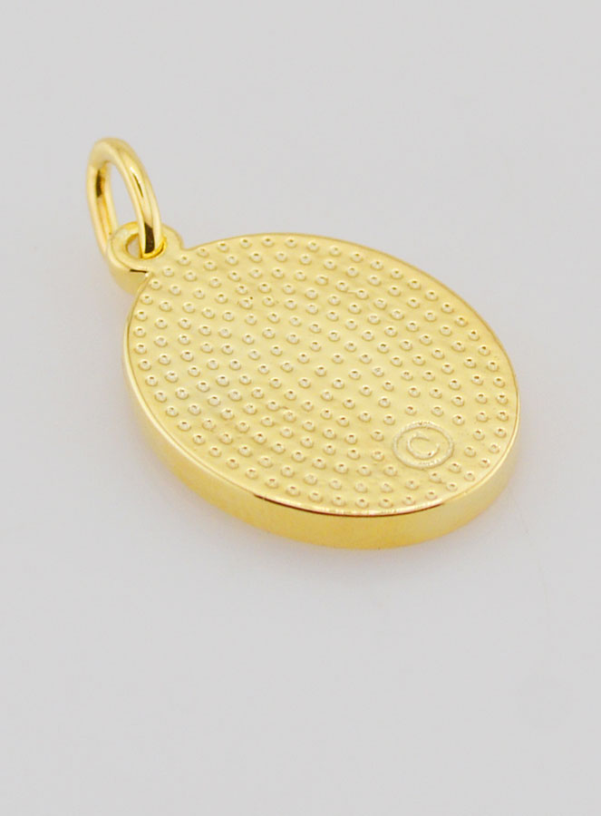Médaille Plaqué Or Coeur Sacré de Saint Joseph - 19mm (pic 4)