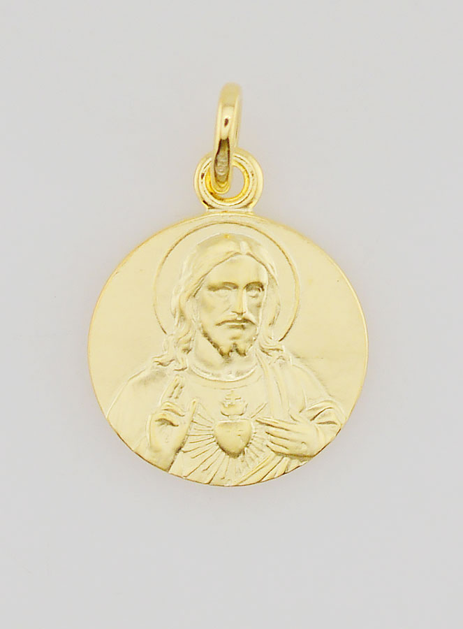 Médaille du Scapulaire en Plaqué Or - 16mm (pic 1)