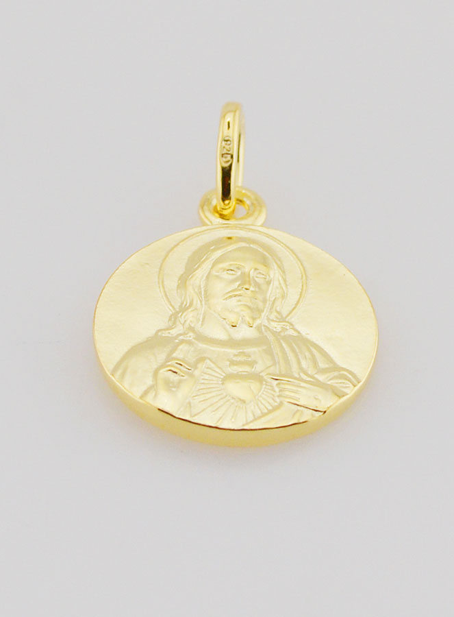 Médaille du Scapulaire en Plaqué Or - 16mm (pic 2)