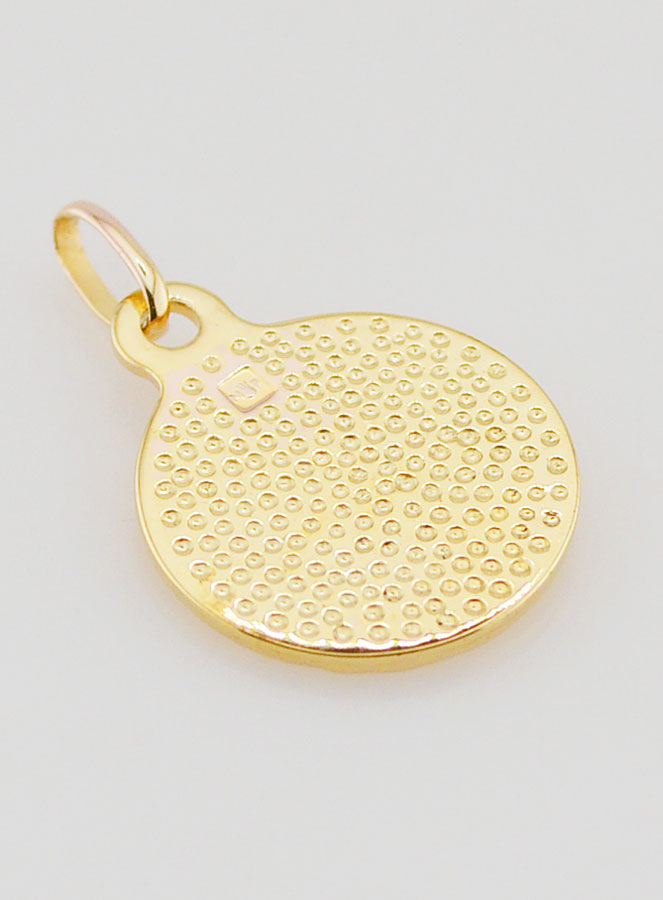 Médaille Plaqué Or Saint Christophe - 14mm (pic 4)