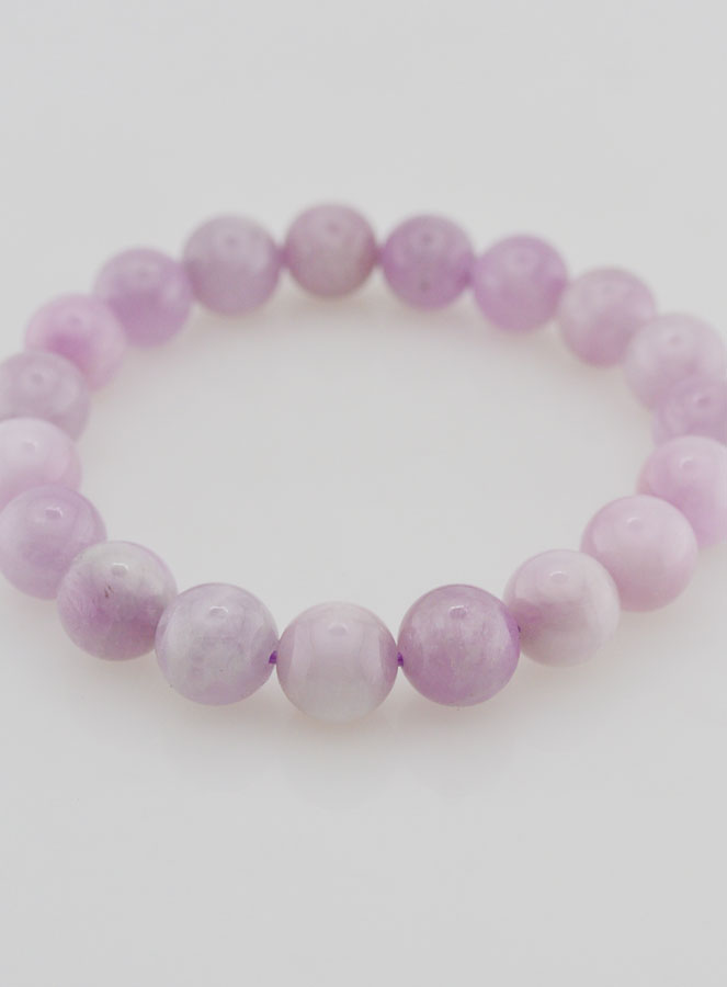 Bracelet en Pierre Naturelle de Kunzite A - 10mm (pic 2)