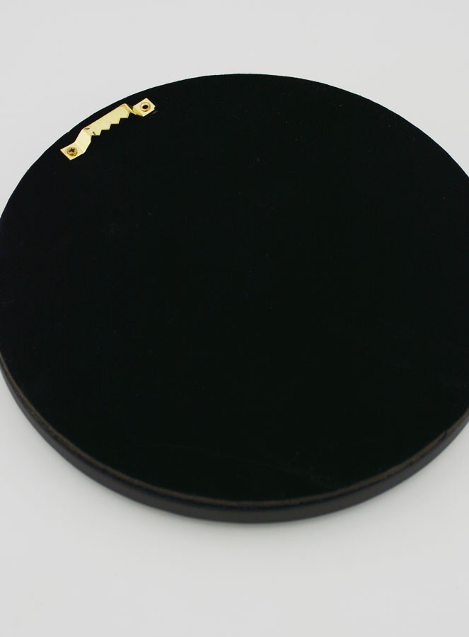 Ex Voto Mural Coeur Or sur Velours Noir - 19cm (pic 4)