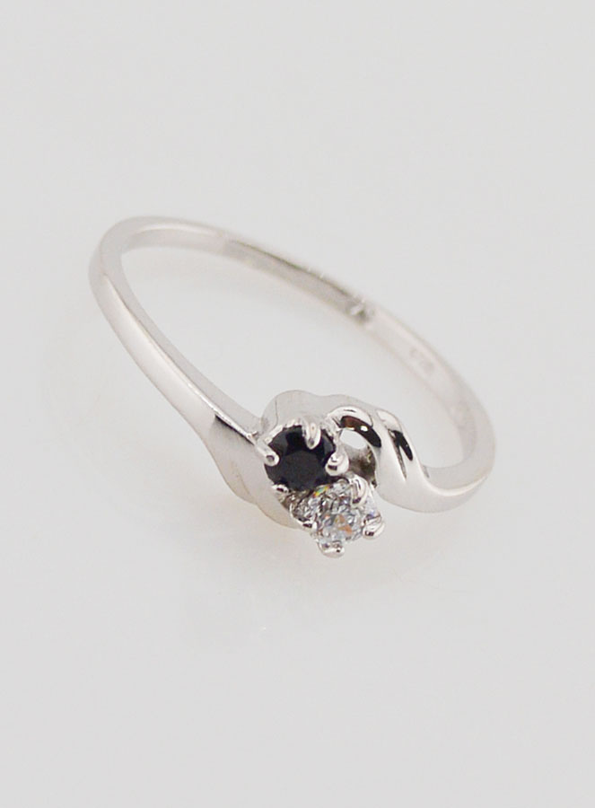 Bague Argent et Zircons T54 (pic 2)