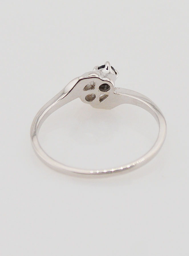 Bague Argent et Zircons T54 (pic 4)